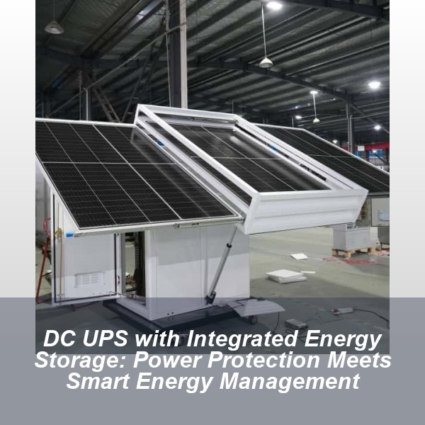 DC UPS with Integrated Energy Storage: Power Protection Meets Smart Energy Management